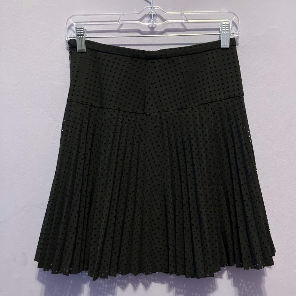 J.Crew Pleated Eyelet Skirt